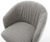 Drehstuhl Caja-Flex mit Armlehnen Bouclé Silbergrau Kreuzgestell breit Effektfinish Titan 360° drehbar Wippfunktion Taschenfederkern Bild 5