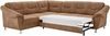 Cavadore Ecksofa Salisa mit Federkern / Polsterecke im klassischen Design / inkl. Bettfunktion / 264 x 86 x 244 / Mikrofaser Beige Bild 5
