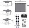 yourGEAR Sonnensegel yourGEAR Motorhome Tarp 260 x 240 Sonnensegel Bus Van Auto Bild 2
