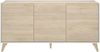 Dmora - Kommode Avez, Wohnzimmer-Buffet, modernes Wohnzimmer-Sideboard mit 3 Türen, 155 x 43 x 75 cm, Eiche und Weiß Bild 5