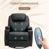 HOMCOM Massagesessel (Set, 1-St, Relaxsessel), Fernsehsessel mit Liegenfunktion Schwarz Bild 4