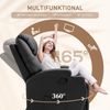 HOMCOM Massagesessel (Set, 1-St, Relaxsessel), Fernsehsessel mit Liegenfunktion Schwarz Bild 5