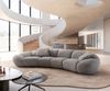 Big-Sofa Lunna 360x175 cm Strukturstoff Soft Grau 2 Kissen Bild 3