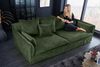 riess-ambiente 3-Sitzer HEAVEN 210cm dunkelgrün · Hussensofa mit Kissen und abnehmbaren Bezug, Einzelartikel 1 Teile, Wohnzimmer-Couch · Samt-Bezug · Federkern-Polsterung · Landhausstil Bild 2
