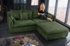 riess-ambiente 3-Sitzer HEAVEN 210cm dunkelgrün · Hussensofa mit Kissen und abnehmbaren Bezug, Einzelartikel 1 Teile, Wohnzimmer-Couch · Samt-Bezug · Federkern-Polsterung · Landhausstil Bild 4