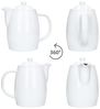 MamboCat Kanne Kanne Kawi 850ml mit Deckel Porzellan für Tee & Kaffee weiß schlicht Bild 4