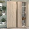 Muebles Pitarch | Multifunktionaler Schrank mit 2 Türen für Reinigung, Küchen, Galerien, 4 Fächer, 2 verstellbare Regalböden, 180 x 60 x 35 cm (Höhe x Breite x Tiefe), Eiche Cambrian, Tibet Kollektion Bild 2
