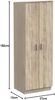 Muebles Pitarch | Multifunktionaler Schrank mit 2 Türen für Reinigung, Küchen, Galerien, 4 Fächer, 2 verstellbare Regalböden, 180 x 60 x 35 cm (Höhe x Breite x Tiefe), Eiche Cambrian, Tibet Kollektion Bild 3