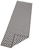 In- & Outdoor Wendeteppich Palma Schwarz Creme - 80x250x0,5cm Bild 5