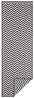 In- & Outdoor Wendeteppich Palma Schwarz Creme - 80x250x0,5cm Bild 2