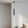 Licht-Erlebnisse Pendelleuchte EYE, ohne Leuchtmittel, Zylinder schmal Ø 5,5 cm Metall Schwarz höhenverstellbar GU10 Bild 2