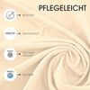 CelinaTex Jersey Topper Spannbettlaken Lucina 180x200-200x200 cm Natur beige 100% Baumwolle gekämmt bis 12cm Matratzenhöhe Oeko-TEX Bild 5