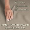 STUDIO Spannbettlaken Frottee, viele Größen, Baumwolle, weich & kuschelig, Baumwolle, Frottee, Gummizug: rundum, (1 Stück), 120x200 cm Bettlaken Spannbetttuch bis 25 cm Höhe - Taupe Bild 5