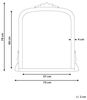 Wandspiegel SUSSEY 75 cm 78 cm Metall Gold Bild 3