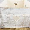 Macosa Home Dekokiste Weiß Herzen Holz Holzkiste 29 cm Kiste Aufbewahrungskiste (Geschenkkiste Geschenkverpackung weiss, 1 St, Holzkiste Landhaus) Bild 5