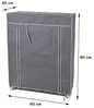 Koopman Campingschrank Grau (1-St) Schuhregal, Polyesterbezug, Reißverschluss, 3 Ebenen Bild 5
