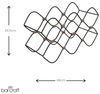 KitchenCraft Weinregal BarCraft Wire 30 x 14 x 30 cm Bild 2