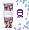 Procos Becher KPOP Demon Hunters - 8 Pappbecher - ca. 200 ml, 8-tlg, Papier Bild 4