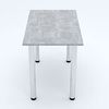 60x40 | Esszimmertisch - Esstisch - Tisch mit Chrombeinen - Küchentisch - Bürotisch | Beton Bild 4