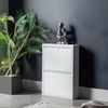 Dmora Ezequiel, Mehrzweckschrank, Schuhschrank, 50 x 15 x 71 cm, Weiß, 2 scomparti Bild 4