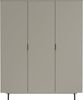 Germania Kleiderschrank 7035-186 GW-Tomino, in Steingrau, gedämpfte Türen, mit Kleiderstange, 158 x 190 x 54 cm (BxHxT) Bild 4