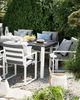Set mit 4 Stühlen und Sitzkissen PANCOLE Stoff Grau Bild 2