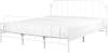 Beliani 'Mauressac' Metallbett ink. Lattenrost, Metall weiß, 180x200 cm