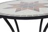SIENA GARDEN Bistrotisch Stella Ø 60x71 cm 4-Sitzer Keramik in Mosaikoptik Tisch Bild 3