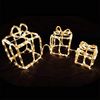 Gartenpirat LED Dekofigur Geschenkboxen 3er-Set Drahtgestell mit Lichtschlauch Weihnachtsdeko Bild 3
