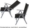 Garnitur RAVENNA 9-teilig, Aluminium + Kunstgewebe schwarz Bild 3