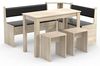 VCM Essgruppe Esal 918797 Sonoma-Eiche H. 80 x B. 153 x T. 153 cm Bild 3