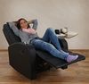 Fernsehsessel Durham, TV Sessel Relaxsessel Liegesessel, Kunstleder ~ schwarz Bild 2