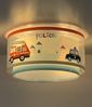 Dalber Deckenlampe kinderzimmer, Deckenleuchte für Kinder Polizei Autos Police, 60616N, E27, Blau Bild 4