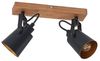 Lindby Deckenstrahler Kimban, LED, Holz IP20, 2 x 10 W LED Bild 1