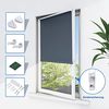 Verdunkelungsrollo Rollo ohne Bohren Verdunkelung 85x140 cm(BxH) Dunkelblau Lichtundurchlässig Thermo-Rollo Verdunklungsrollo Klemmfix Rollos für Fenster und Tür Sicht-und Sonnenschutz Bild 4