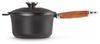 Le Creuset Profitopf mit Holzgriff 18 cm Schwarz - Schwarz - 31 cm Bild 4