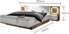 Doppelbett Nachtkommoden CAPRI XL Bett Ehebett Fussbank 180 x 200 weiß Wildeiche Bild 5