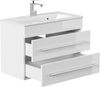 Badmöbel Mars 700 SlimLine SoftClose weiss hochglanz : Weiss hochglanz Bild 5