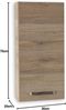 Wandschrank Oasis / Offenbach, Holzwerkstoff, Metall, Holzfarben, 30 x 70 x 20 cm Bild 2