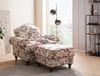 Sessel Elita in creme Landhaus Blumen Set inkl. Hocker Bild 5