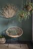 Vintagehaus Gartensessel Esszimmerstuhl Hacienda PE-Rattan Peacock In/Outdoor Black/Natur Bild 3