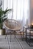 Vintagehaus Gartensessel Esszimmerstuhl Hacienda PE-Rattan Peacock In/Outdoor Black/Natur Bild 5