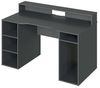 Habitdesign Ozone, Gamertisch, Computertisch, Finish in Anthrazit, Maße: 136 cm (L) x 67 cm (B) x 73-88 cm (H). Bild 5