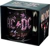 AC DC Kaffeetasse Rock oder Bust, Porzellan, schwarz, 8 cm Bild 2