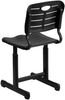 Flash Furniture Schreibtischstuhl für Klassenzimmer – Höhenverstellbarer Kinderstuhl von Grundschule bis Abschluss – Pflegeleichter Klassenzimmer-Stuhl – Schwarz Bild 5
