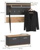 IDIMEX Wandgarderobe BILBAO, Garderobenset Flurgarderobe Sitzbank Kosmos Grau Bild 5