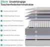 Novilla Matratze 160x200 Taschenfederkernmatratze 7-Zonen H2/H3 atmungsaktivem Bezug & Komfortschaum Öko-Tex & CertiPUR-US Zertifiziert – Federkernmatratze für Einzelbett & Doppelbett Höhe 20 cm Bild 2