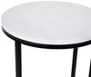 Flash Furniture Beistelltisch Wohnzimmer weiß marmor matt schwarz Bild 5