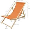 ECD Germany Gartenliege Holz Liegestuhl Beachstuhl klappbarer Strandstuhl Strandliege Liege, 2 St, 2er Set Sonnenliege mit 3-Fach verstellbarer Rückenlehne Relaxliege Bild 3