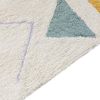 Kinderteppich Baumwolle beige grün 140 x 200 cm geometrisches Muster Kurzflor ZAYSAN Bild 4